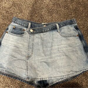 Universal Thread Light Blue Jean Wrap Skort